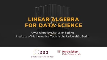 Linear Algebra for Data Science | Data Science Summer School 2023