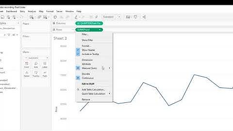 Tableau Terminology-Aggregations SUM, AVG, MEDIAN