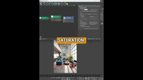 Interior background in 3ds max