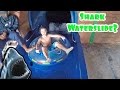 SHARK INSIDE A WATERSLIDE?