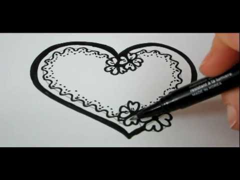 How To Draw An Exclusive Heart - YouTube