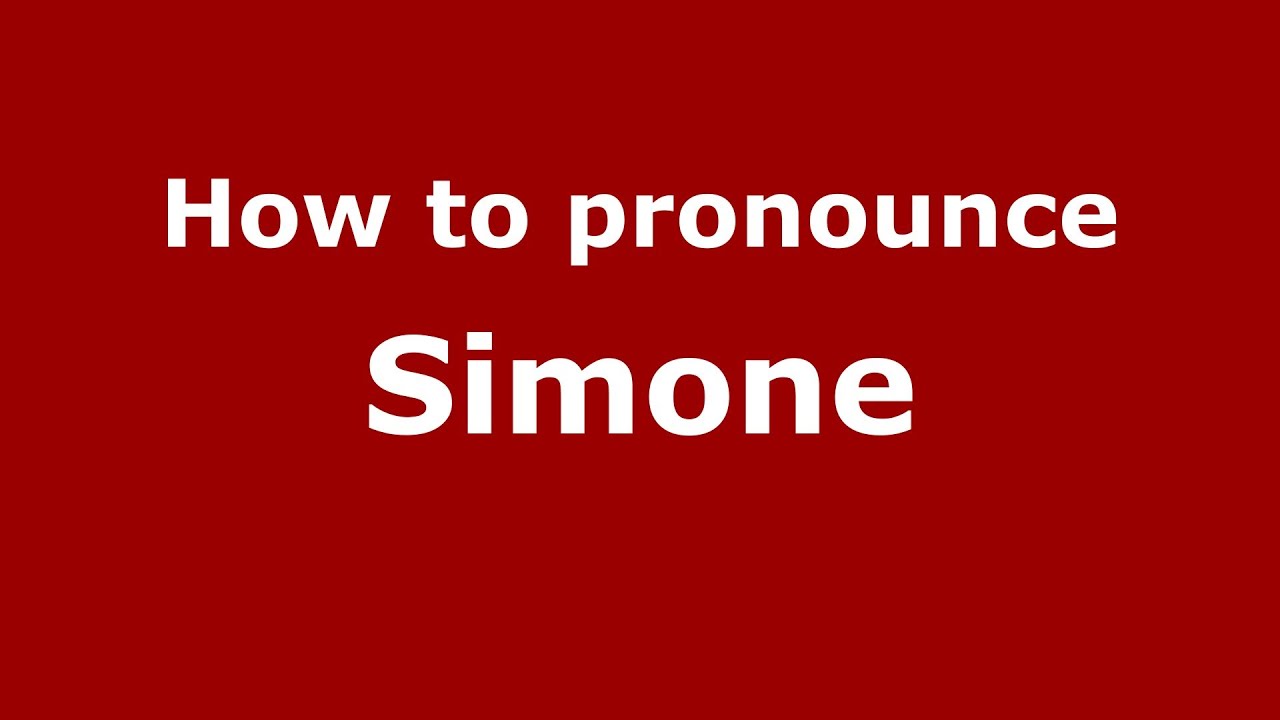 How to pronounce Simone (Arabic/Morocco) - PronounceNames.com
