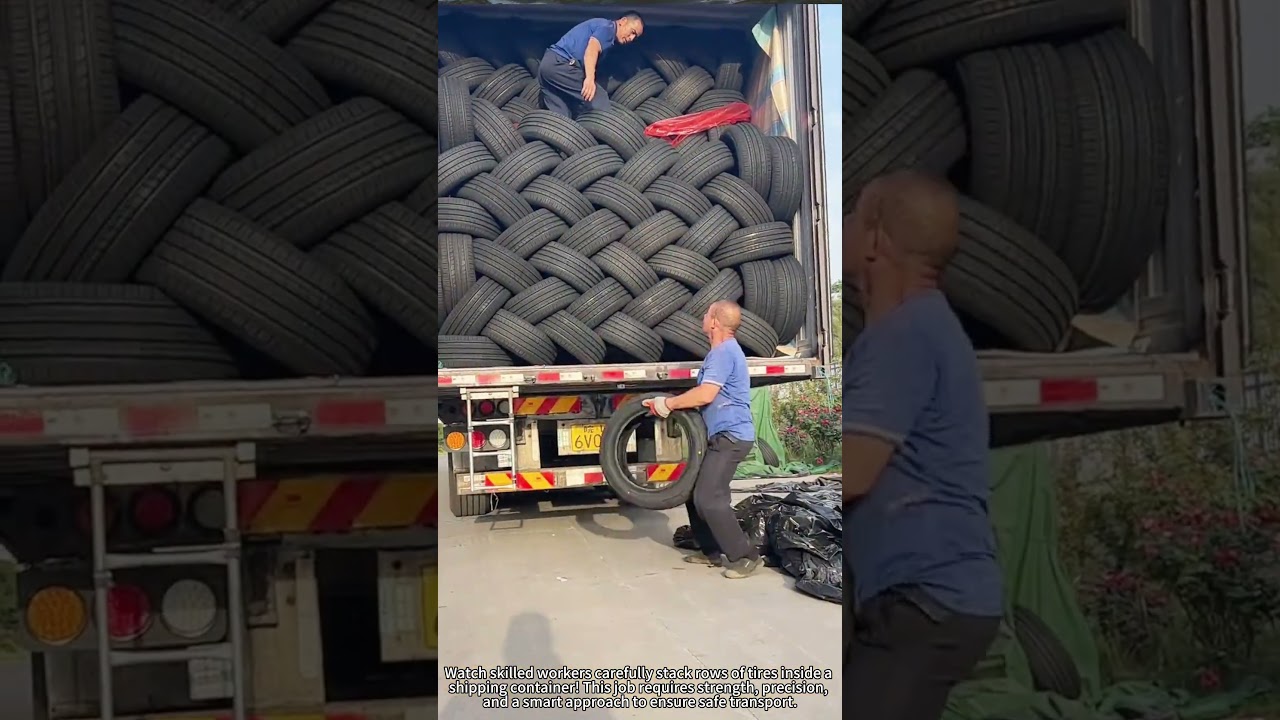 Stacking Tires Like a Pro! 🏗️😤