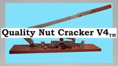 Quality Nut Cracker V4 - Casse-noix, qualité, noix durs, noyer noir, polyvalent, précision