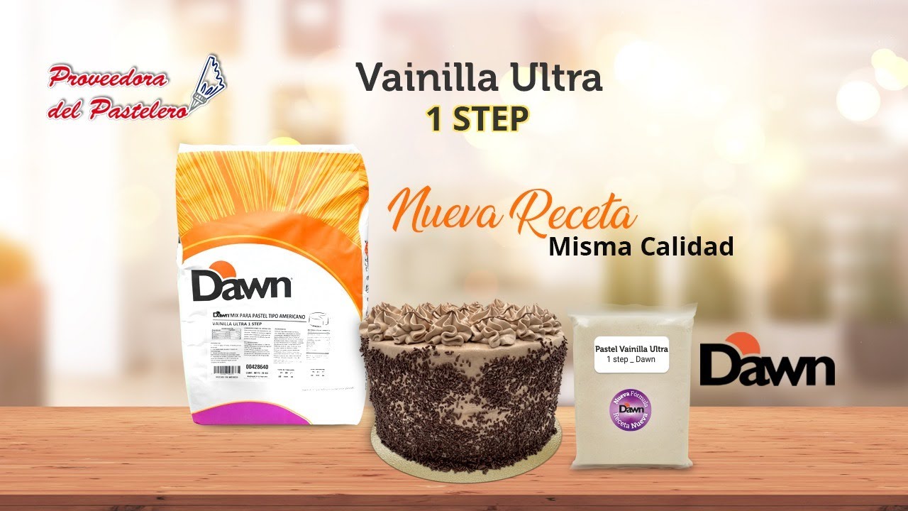 NUEVO Pastel Vainilla Ultra 1 Step cubierto de Crema de Nutella