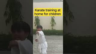 Karate🥋 Training at home for children #areana_fitness5999 #shortsfeed #karate #ytshorts #selfdefence