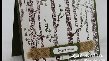 Add Color to Your Woodland Embossing Folder: Part 1 - Laura