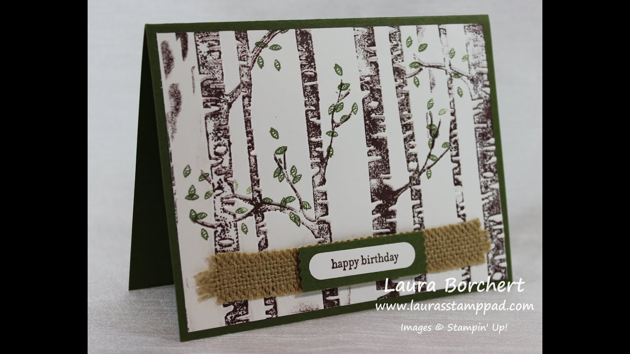 Add Color to Your Woodland Embossing Folder: Part 1 - Laura's Stamp Pad ...