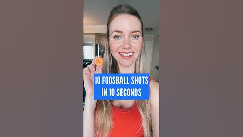 10 Foosball Shots in 10 Seconds #shorts