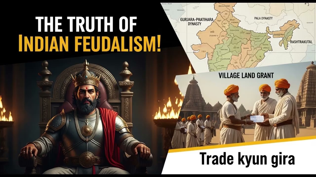 Indian Feudalism Explained 🔥 | Administration, Society, Economy & Trade Decline | UPSC History #upsc