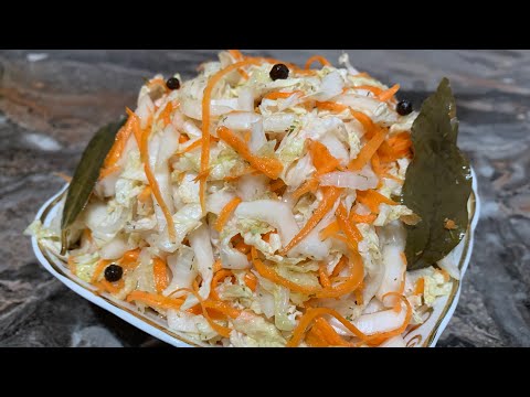 Очень вкусный рецепт маринованной пекинской капусты.