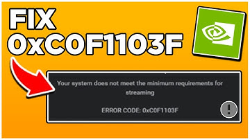 (NEW) HOW TO FIX ERROR CODE 0xC0F1103F on GeForce NOW