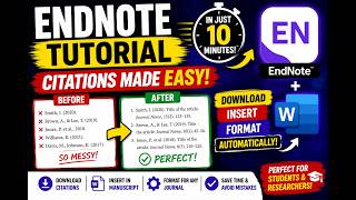 Format Any Journal reference in Seconds  EndNote Full Tutorial