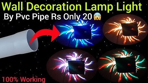 How to Make a Modern Style RGB LED Ceiling Lamp from PVC Pipe DIY Ceiling Light Diy Chandelier RGB