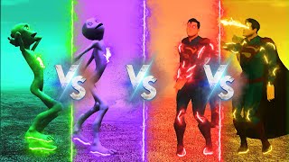 COLOR DANCE CHALLENGE DAME TU COSITA VS SUPERMEN - Alien Green dance challenge