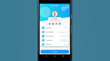 Flutter UI design   Profile Page with Custom Animation