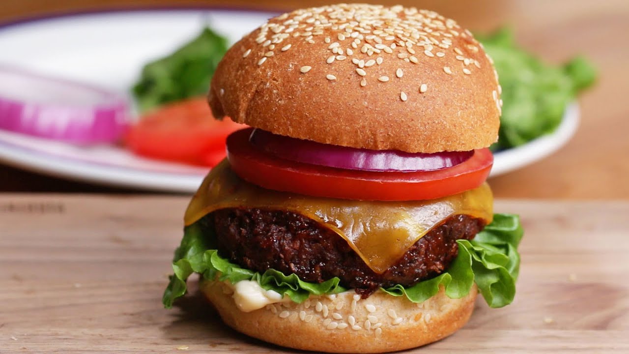 The Best Ever Vegan Burger #VeganWeek | Tasty