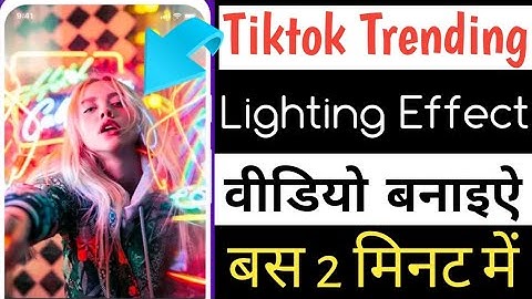 How to edit Scribble Glowing Effect Video on Android | Glowing Lines Effect in Tiktok Video | bindas