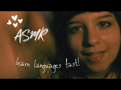 ASMR | language learning tips ! soft spoken, soothing hand movements