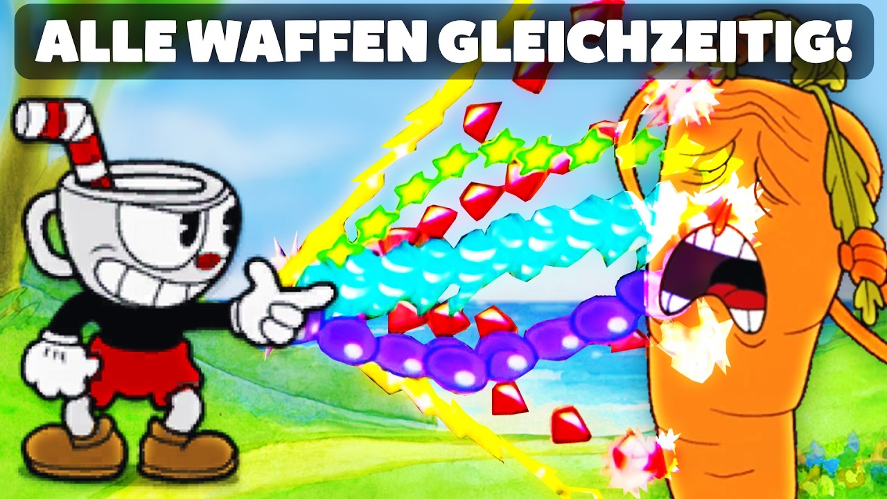 Ich spiele Cuphead mit SUPERKRÄFTEN durch!