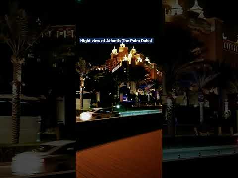 Beauty of night | Just watch it | Atlantis The Palm Dubai #shorts #youtubeshorts #roundvlogs #viral