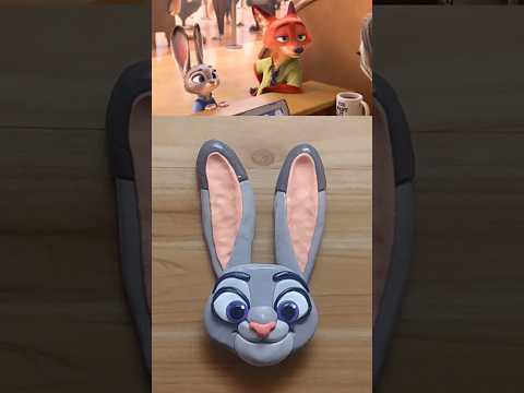 Zootopia Judy Nick clay cracking making 주토피아 주디 닉 클레이로 만들기 #zootopia #zootopia2 #주토피아