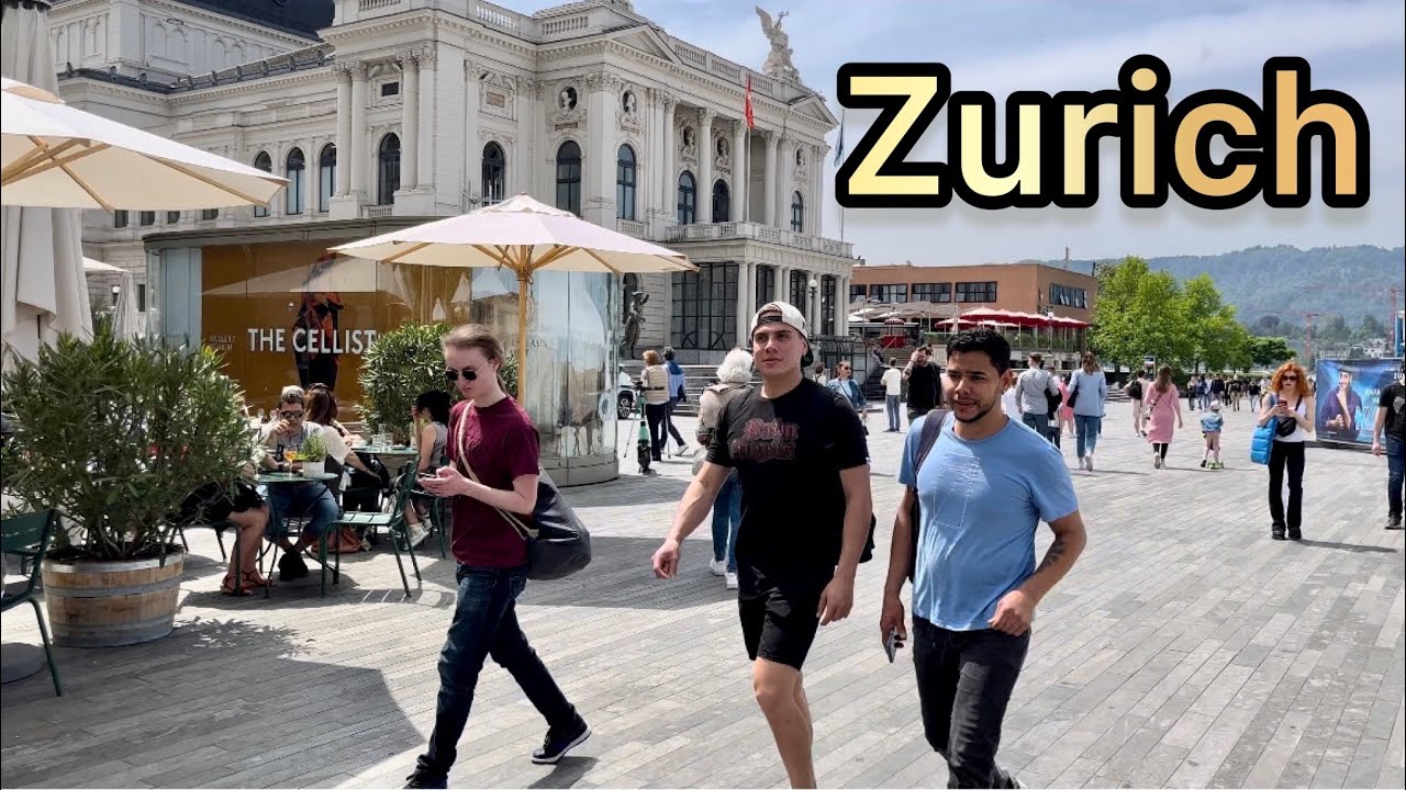 Zurich, Switzerland 🇨🇭 - Walking Tour (4K, 60fps) - May 21, 2023
