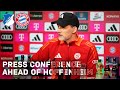 Press conference ahead of TSG Hoffenheim vs. FC Bayern | 🇬🇧