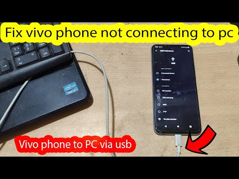 How to connect vivo phone to pc via usb