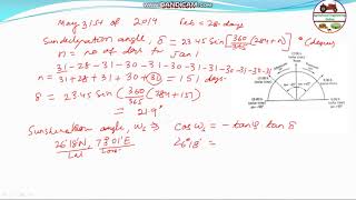 Sunshine Hour (Day Length) on 31st May GATE: 2014 Q-34