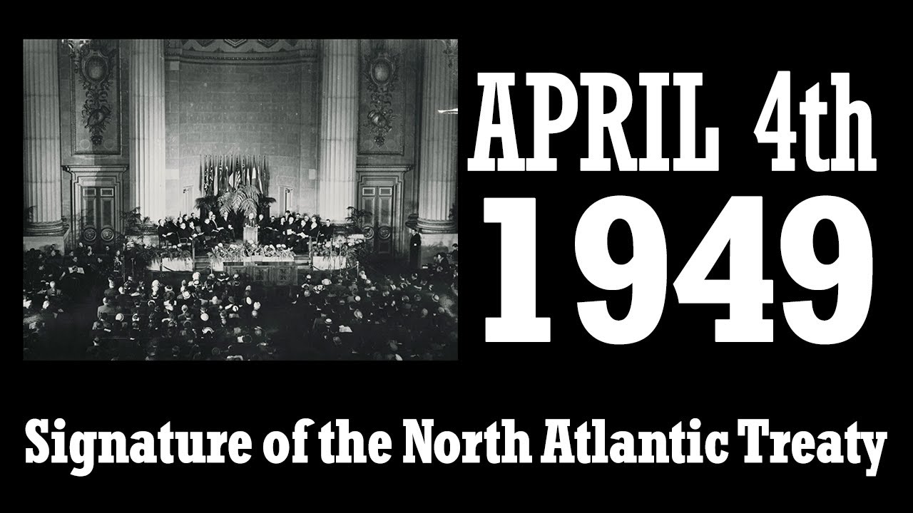 Signature Of The North Atlantic Treaty April 4th 1949 In Washington