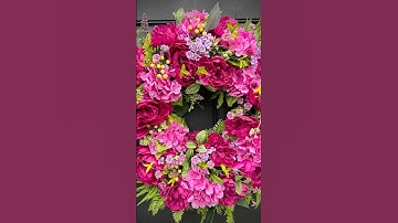 Finally designed wreath for my own door for the spring/summer season! #wreathmaking #peonies #diy