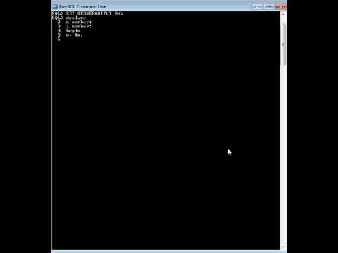 PL/SQL Program to Print Table of a Number