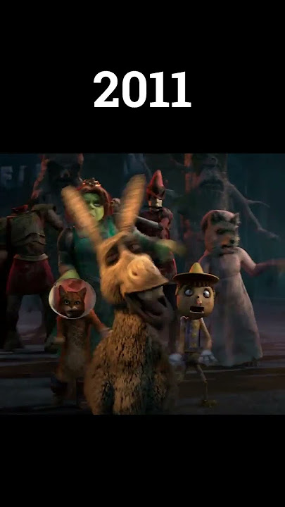 Evolution Of Shrek, Donkey, And Princess Fiona #shorts #evolution #shrek