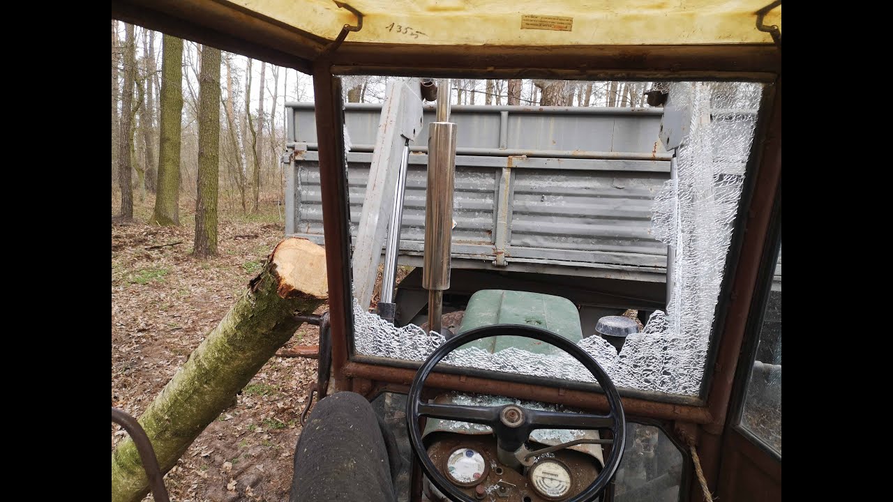 UPS 😮 Wybita szyba w ciągniku || Akcja las