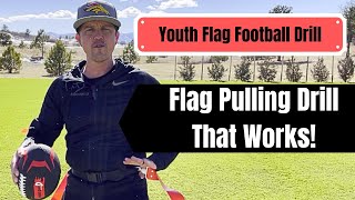 Youth Flag Football Drill | Flag Pulling Drill that Works | Spinner Pull - Any age  #flagfootball