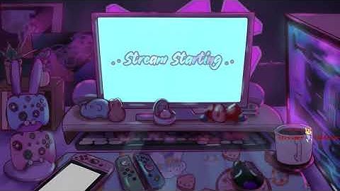 Pink Bunny Setup | Premium Animated Stream Overlays | Twitch Package | Twitch Stinger Transtition