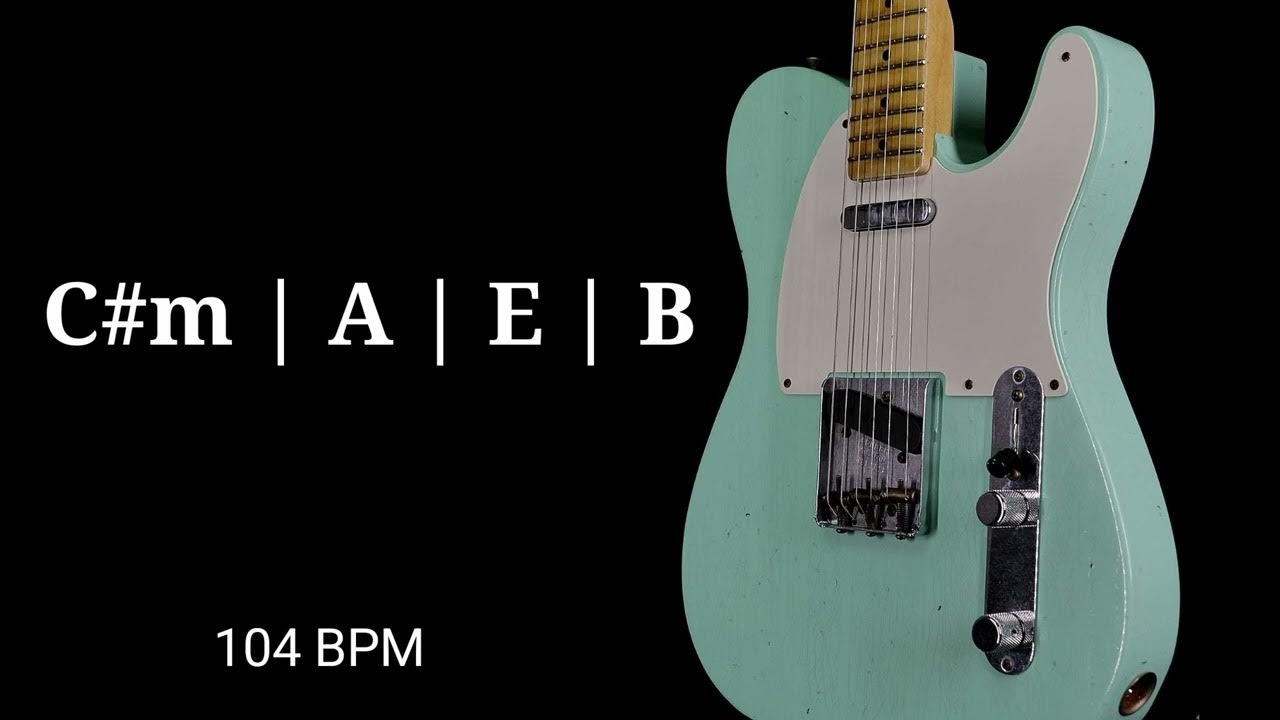 Electric Guitar Loop Muted Strumming 104 BPM [ Cm A E B ] YouTube
