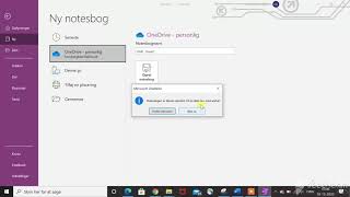 Video 1 Oprettelse Af Onenote, Samt Sektioner Og Side