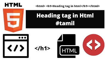 Heading Tag in Html | Html heading tag in Tamil