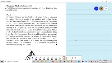 Maj-Mat 205 (Finite Projective Planes part 3)