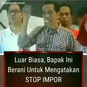 MENOLAK LUPA STOP IMPOR PIDATO JOKOWI 2014