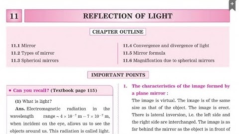 Class 9th Science Chapter 11. Reflection Of Light Navneet Digest Solutions (MH Board)