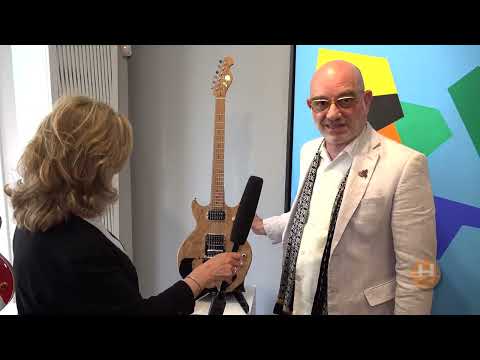 Levon Ichkhanian Showcases His Armenian Themed Guitar Collection At Gallery Gevik