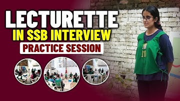 Lecturette Practice Session for SSB Interview | How to Deliver A Lecturette in the SSB Interview