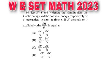 LEC  22 CLASSICAL MECHANICS QUESTION SOLUTION W B SET  MATH 2023