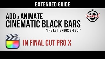 How to Add and Animate Cinematic Black Bars in Final Cut Pro X