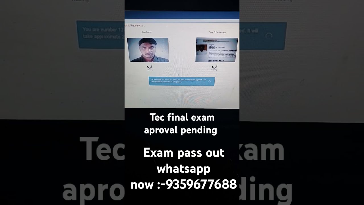 Tec Final Exam Approval Pass Out For Csc Teccertificate Csctec Tecexam
