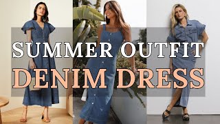 Denim On Dress A Timeless Summer Staple 2024 Fashion Trends