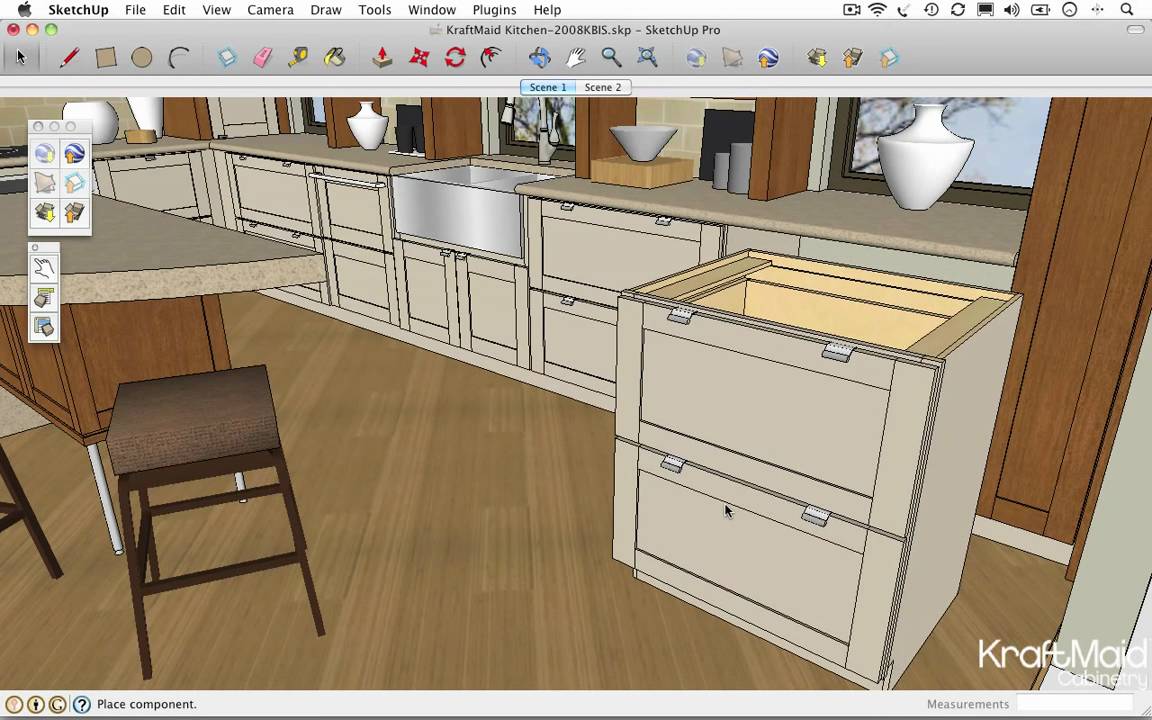 Google SketchUp Tips Resizing a Cabinet YouTube